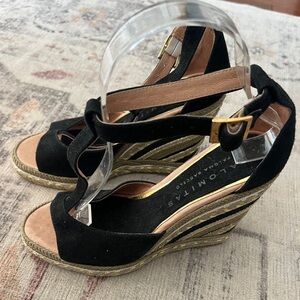 PALOMITAS by POLOMA BARCELO Wedge Espadrilles ANKLE STRAP WEDGE SIZE 37